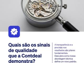 Quais são os sinais de qualidade que a Contdeal demonstra?