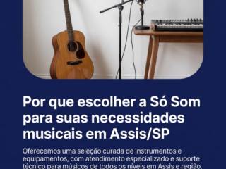 Por que escolher a Só Som para suas necessidades musicais em Assis/SP