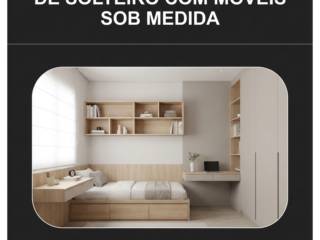 Transforme seu quarto de solteiro com móveis sob medida