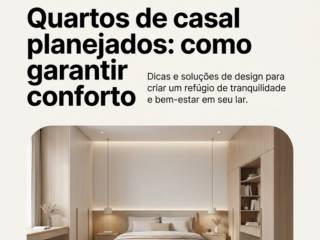 Quartos de casal planejados: como garantir conforto