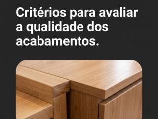 Critérios para avaliar a qualidade dos acabamentos.
