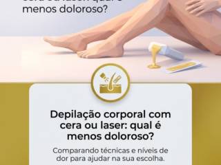 Depilação corporal com cera ou laser: qual é menos doloroso?