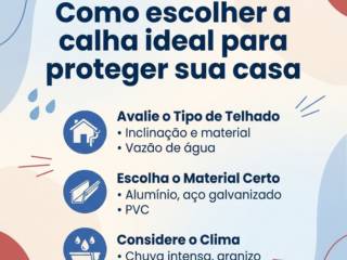 Como escolher a calha ideal para proteger sua casa