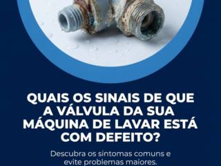 Quais os sinais de que a válvula da sua máquina de lavar está com defeito?