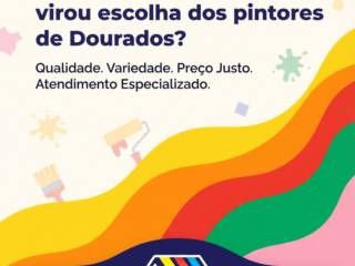Por que a Casa das Tintas virou escolha dos pintores de Dourados?