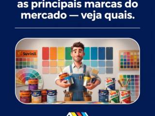 Casa das Tintas oferece as principais marcas do mercado — veja quais