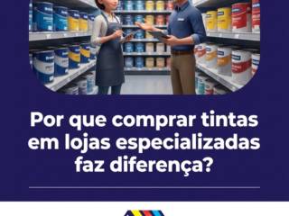 Por que comprar tintas em lojas especializadas faz diferença?