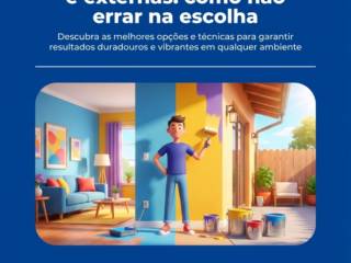 Tintas para áreas internas e externas: como não errar na escolha