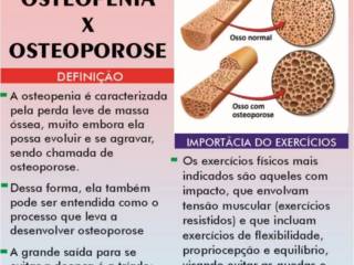 Diferença entre Osteopenia x Osteoporose