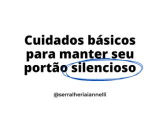 COMO EVITAR BARULHOS NO PORTÃO COM PEQUENOS CUIDADOS?