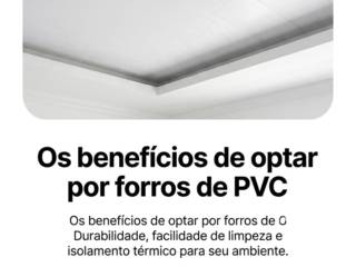 Os benefícios de optar por forros de PVC