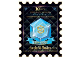 Escola Só Música recebe Selo Referência Nacional em Serviços – Categoria Diamante Azul 2025