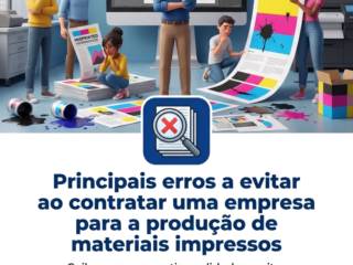 Principais erros a evitar ao contratar uma empresa para a produção de materiais impressos