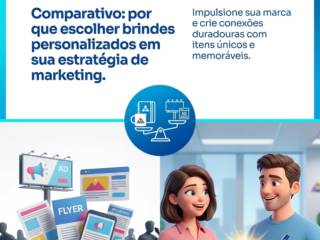 Comparativo: por que escolher brindes personalizados em sua estratégia de marketing