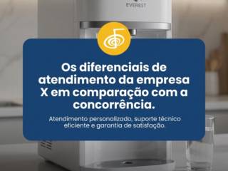 - Os diferenciais de atendimento da empresa X em comparação com a concorrência