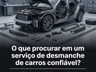 O que procurar em um serviço de desmanche de carros confiável?