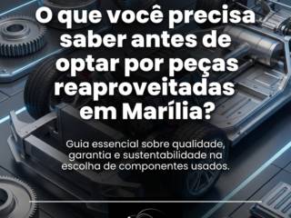 O que você precisa saber antes de optar por peças reaproveitadas em Marília?