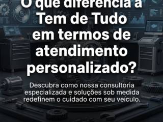O que diferencia a Tem de Tudo em termos de atendimento personalizado?