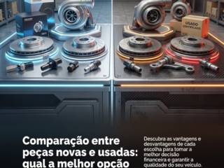 Comparação entre peças novas e usadas: qual a melhor opção para economizar?