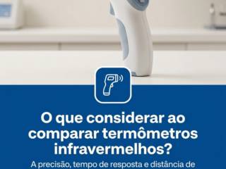 O que considerar ao comparar termômetros infravermelhos?