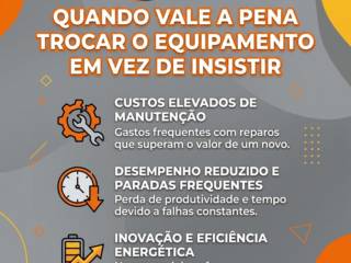 Quando vale a pena trocar o equipamento em vez de insistir