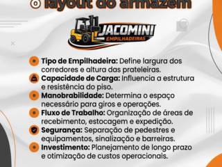 Como a escolha do equipamento influencia o layout do armazém