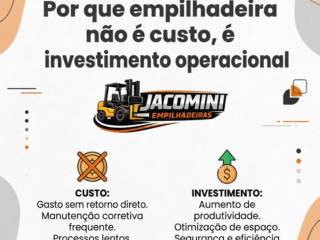 Por que empilhadeira não é custo, é investimento operacional