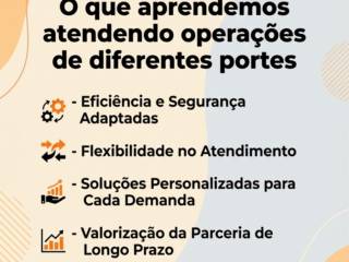 O que aprendemos atendendo operações de diferentes portes