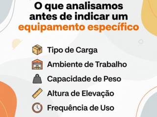 O que analisamos antes de indicar um equipamento específico