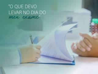 O que levar no meu exame?