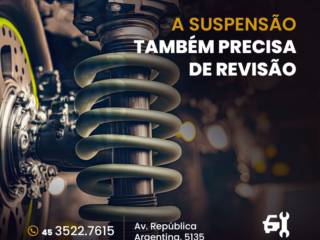 A suspensão também precisa de revisão!