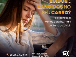 Está cansado com ruídos e rangidos internos em seu veículo?