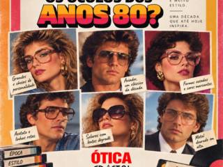 Entramos na trend: como será que eram os óculos nos anos 80?