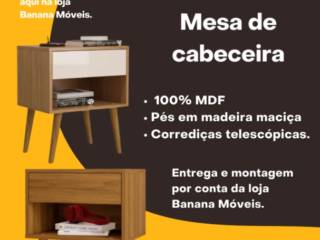 Mesa de Cabeceira com Estilo e Funcionalidade no Banana Móveis em Mineiros