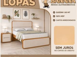 Cama de Casal Lopas – Conforto, Elegância e Qualidade para Seu Quarto