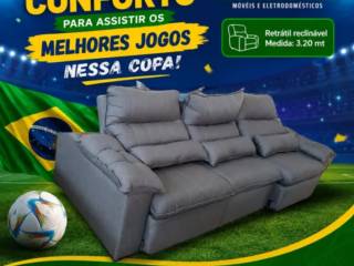 Mais Conforto para Torcer e Relaxar com Nossa Linha de Sofás