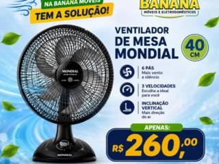 Ventilador Mondial: refresque seus dias com muito mais conforto