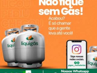 Seu gás acabou? Não se preocupe, o Gás Rocha Farias é a solução!!
