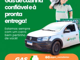 Gás de Cozinha confiável e a Pronta Entrega! Chame já o Gás Rocha Farias