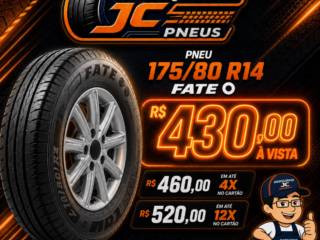 Pneu Fate 175/80 R14 com Condições Especiais na Marquinho JC Pneus