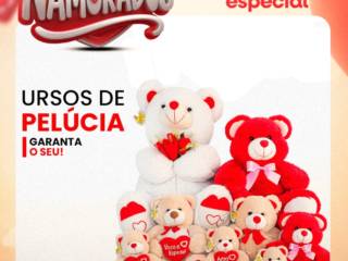 Um presente que abraça: escolha seu urso de pelúcia