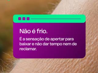 Não é frio, é o arrepio de quem tem uma conexão rápida e estável 