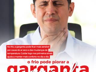 No frio, sua garganta pede mais cuidado