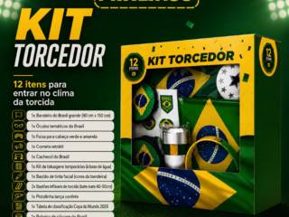 Entre no clima da torcida com o Kit Torcedor