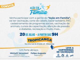 Fundo Social promove "Ação em Família" na Vila Tropicanga