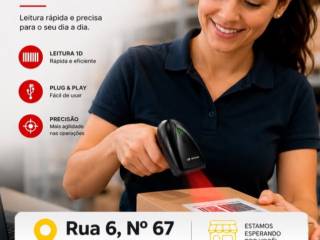 Leitor de Código de Barras LB-120 – Agilidade e Precisão para o Seu Negócio