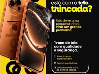 A tela do seu iPhone trincou? Procure a Office Assistência Técnica em Mineiros