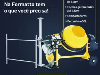 Vai construir ou reformar? Na Formatto Concreto e Locações em Mineiros tem o que você precisa!