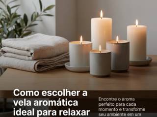 Como escolher a vela aromática ideal para relaxar em casa