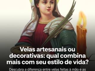 Velas artesanais ou decorativas: qual combina mais com seu estilo de vida?